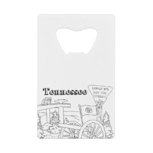 Tennessee Staat Symbole Freiwillige Staat Bilder Geldbeutel Flaschenöffner