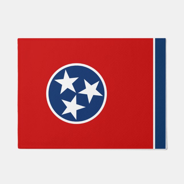 Tennessee Staat & Tennessee Flag / USA Fußmatte (Vorderseite)