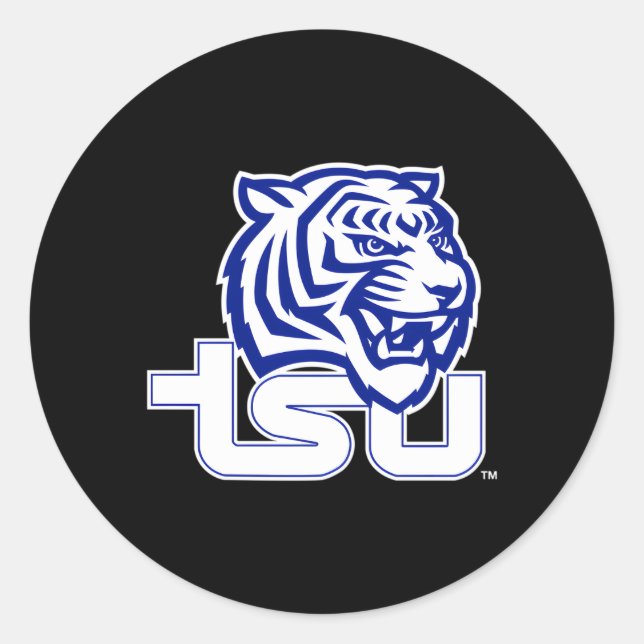 Tennessee Staat Tigers Icon Blue Runder Aufkleber (Vorderseite)