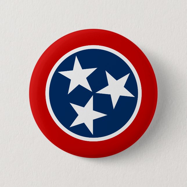 Tennessee-Staats-Flagge Button (Vorderseite)