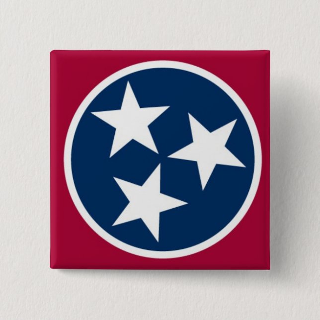 Tennessee-Staats-Flagge Button (Vorderseite)