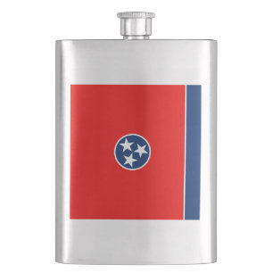 Tennessee-Staats-Flaggen-Entwurf Flachmann