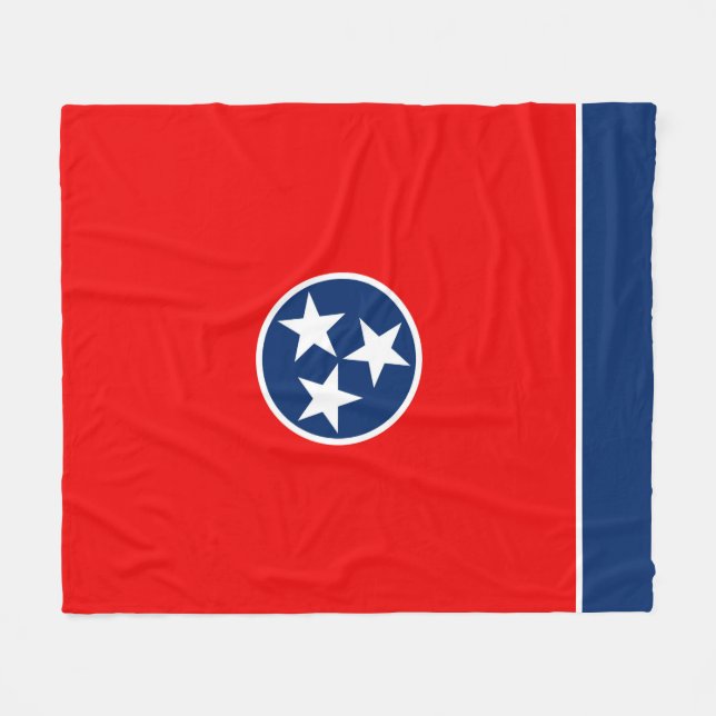 Tennessee-Staats-Flaggen-Entwurf Fleecedecke (Vorderseite (Horizontal))