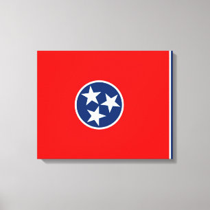 Tennessee-Staats-Flaggen-Entwurf Leinwanddruck