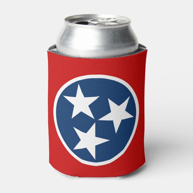 Tennessee State Flag Blaue weiße Stars Dosenkühler (Kanne Vorderseite)