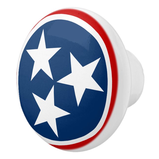 Tennessee State Flag Blaue weiße Stars Keramikknauf (Rechts)