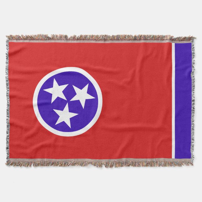 Tennessee State Flag Print Patriotic Decke (Vorderseite)