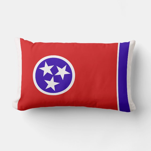 Tennessee State Flag Print Patriotic Lendenkissen (Vorderseite)