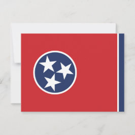 Tennessee State Flag Three Stars Blue Circle Postkarte