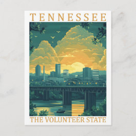 Tennessee the Volunteer Staat USA Travel Place Postkarte