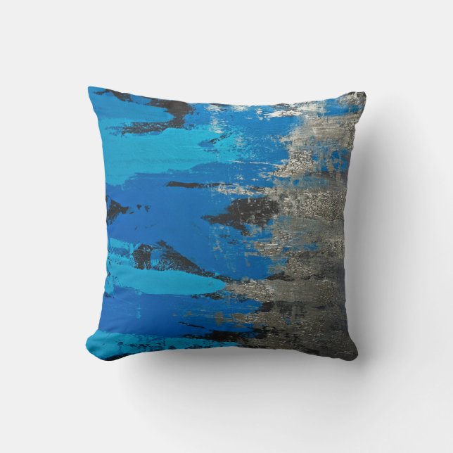 Tennessee-Titan-inspirierte Blues Kissen (Vorderseite)