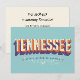Tennessee Umzugsadresskarte