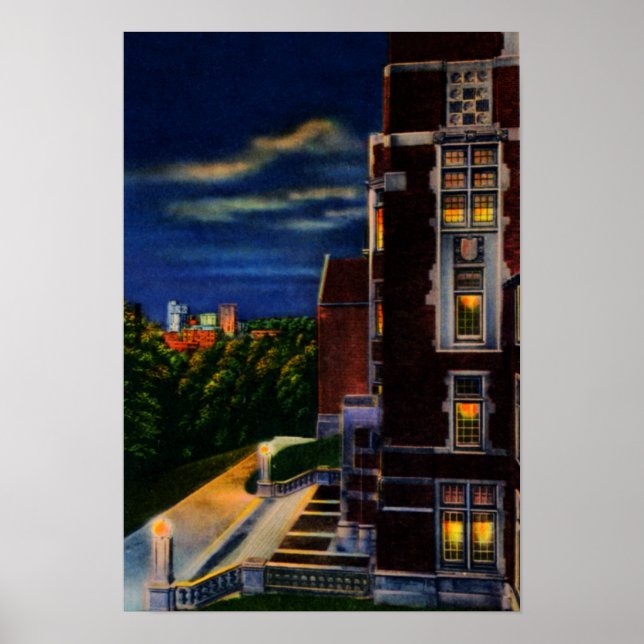 Tennessee-Universität von Knoxville, Nacht Poster (Vorne)