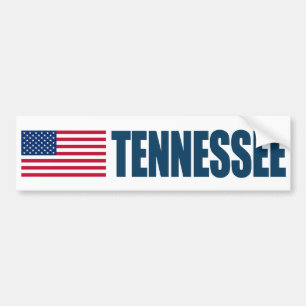 Tennessee unter US-Flagge Autoaufkleber