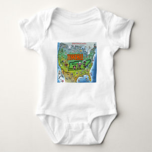 Tennessee USA Karte Baby Strampler