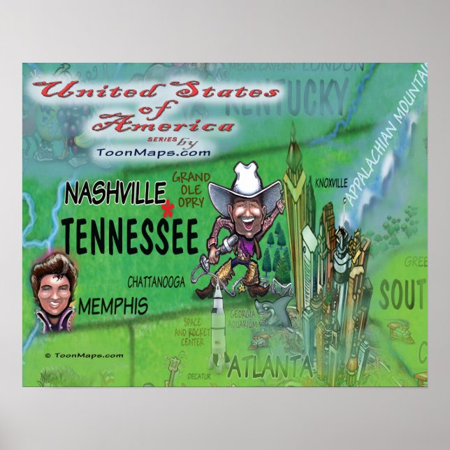Tennessee USA Poster (Vorne)