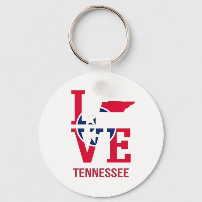 Tennessee USA Staat Liebe Schlüsselanhänger (Vorderseite)