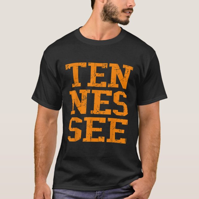 Tennessee Vintages Rückzugsdesign Klassischer Stil T-Shirt (Vorderseite)