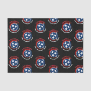 TENNESSEE VOLUNTEER STAAT FLAG SEIDENPAPIER