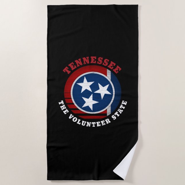 TENNESSEE VOLUNTEER STAAT FLAG STRANDTUCH (Vorderseite)