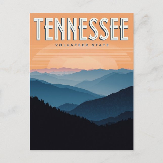 Tennessee Volunteer State Postkarte (Vorderseite)