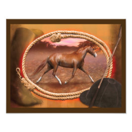 Tennessee Walker Horse "Der Trotter". Fotodruck