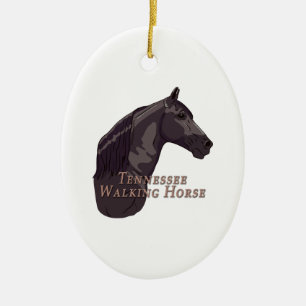 Tennessee Walking Horse Black Keramikornament