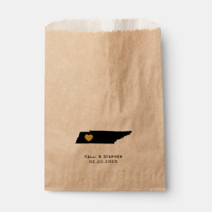Tennessee Wedding Favor Treat Sacks, Sacs Cadeaux