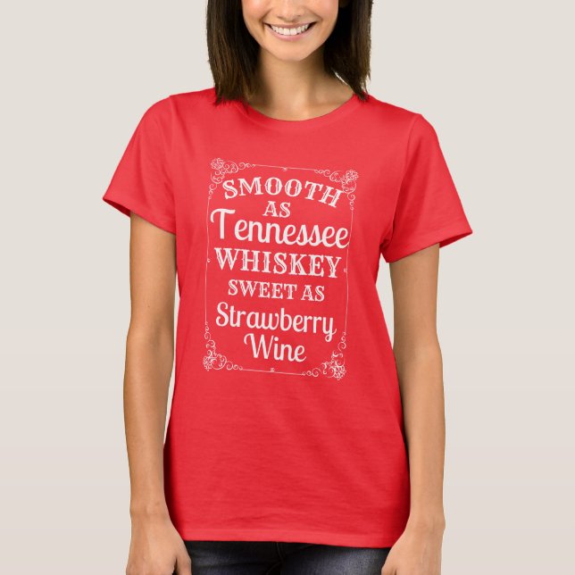 TENNESSEE, WEISSE UND STRASSENWEIN T-Shirt (Vorderseite)