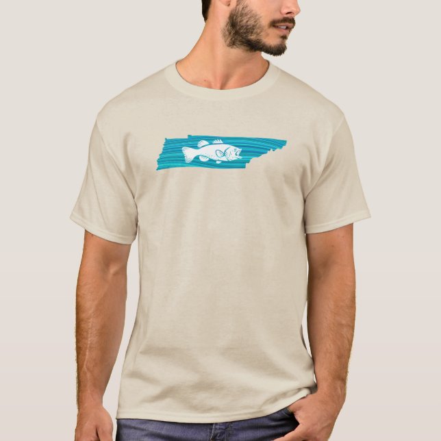 Tennessee-Wellen-Fischen T-Shirt (Vorderseite)