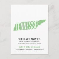 TENNESSEE Wir haben neue Adresse New Zuhause Postc