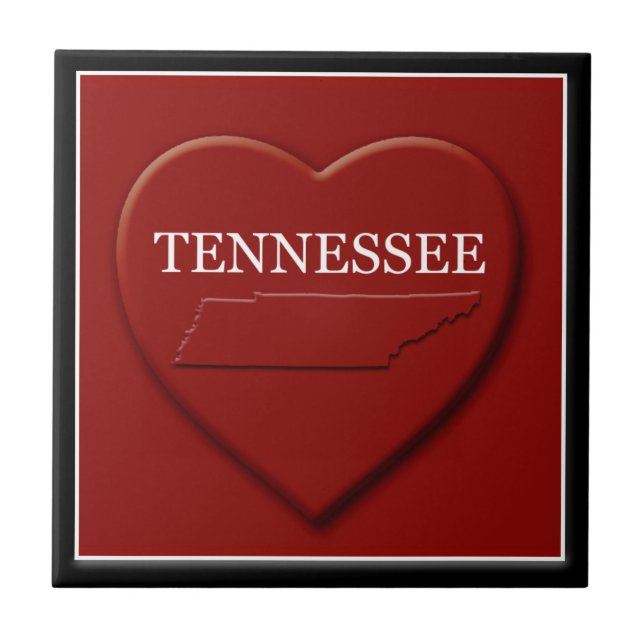 Tennessee Wohngestaltung Karte Fliese (Vorderseite)