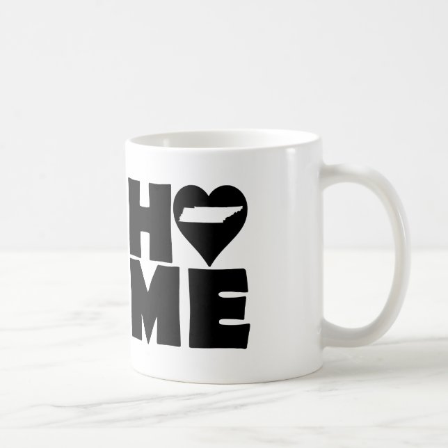 Tennessee Zuhause Heart Staat Tasse oder Travel Mu (Rechts)