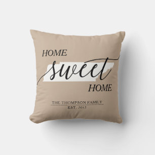 Tennessee Zuhause Sweet Zuhause Familienname Kissen