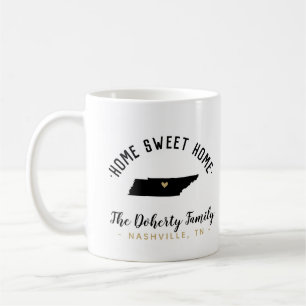 Tennessee Zuhause Sweet Zuhause Family Monogram Ta Kaffeetasse
