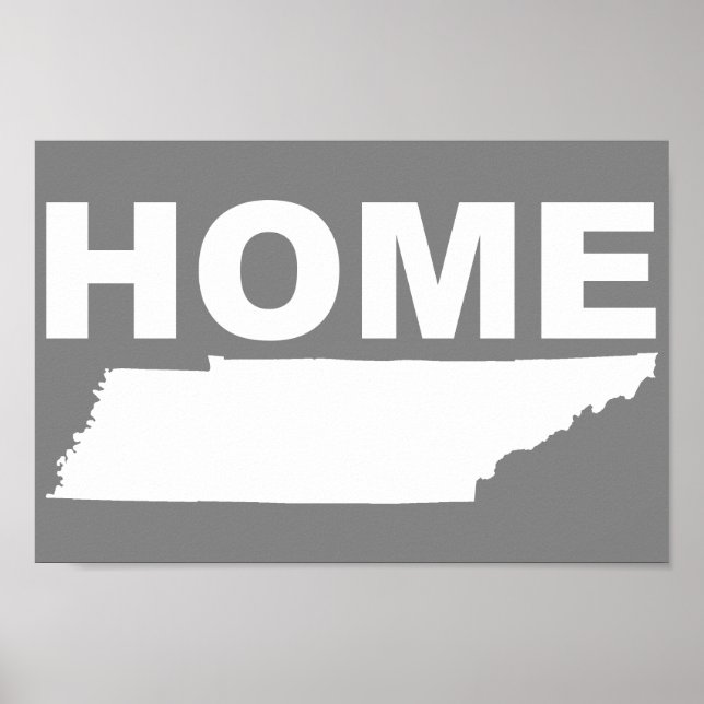 Tennessee Zuhause weg vom Staat Plakatunterschreib Poster (Vorne)