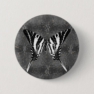 Tennesseezebra-Frack-Schmetterling Button