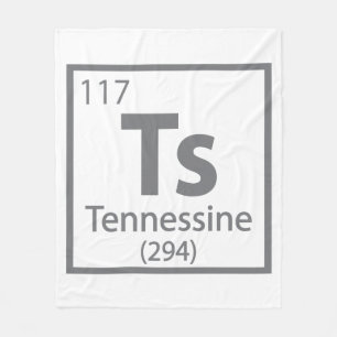 Tennessin - Tennessee Science Periodic Table Fleecedecke