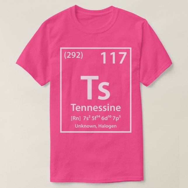 Tennessine-Element  T-Shirt (Design vorne)