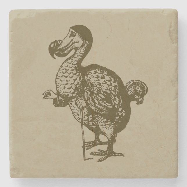 Tenniels Dodo Marble Stone Untersetzer (Vorderseite)