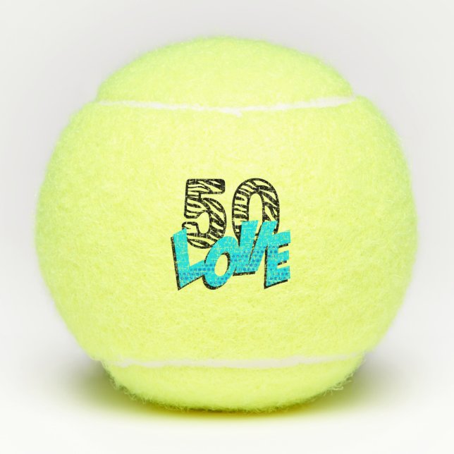 Tennis 50e anniversaire avec balle de tennis cinqu (Devant)