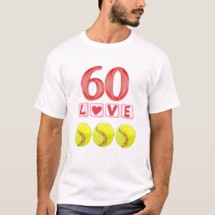 Tennis 60. Geburtstag für den Spieler T-Shirt
