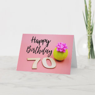 Tennis 70e Anniversaire carte sur arrière - plan r