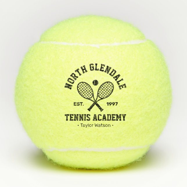 Tennis Academy Personalisiert Tennisbälle (Vorderseite)