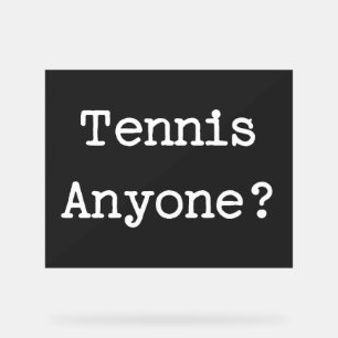 Tennis Acrylschild