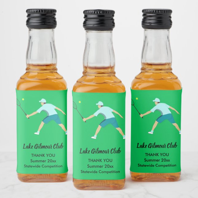 Tennis Alkoholflaschenetikett (Flaschen)