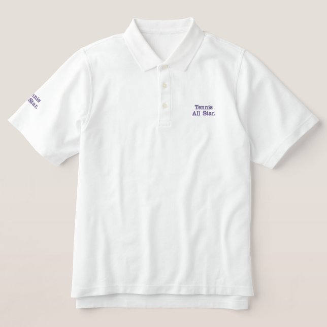 Tennis All Star bestickt (Design Vorderseite)