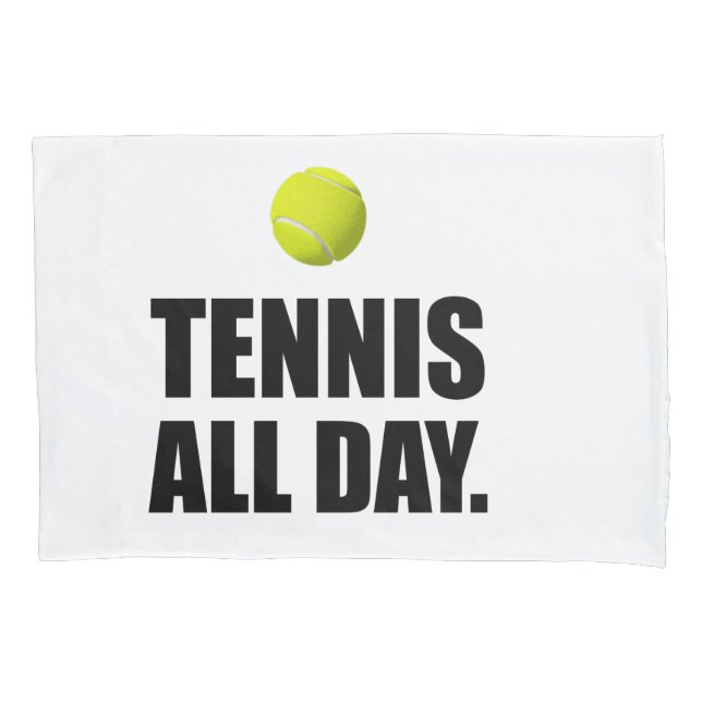 Tennis alles Dat Kissenbezug (Vorderseite)