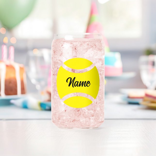Tennis Anniversaire fête peut façonner verre cadea (Insitu (Anniversaire))