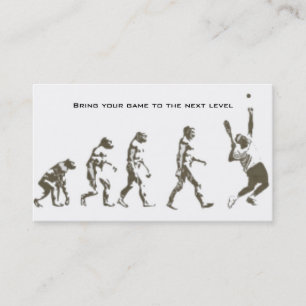 Tennis-Anweisung Visitenkarte